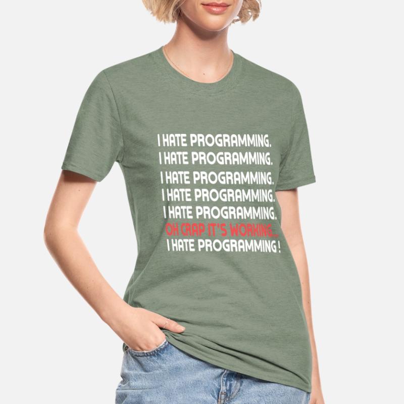 PC Programmieren Coden Programm Internet Computer Unisex Polycotton T-Shirt