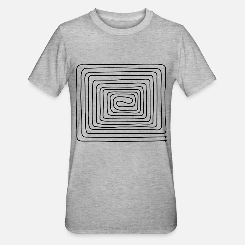 Chauffage _par_ le_ sol - T-shirt polycoton Unisexe - gris chiné