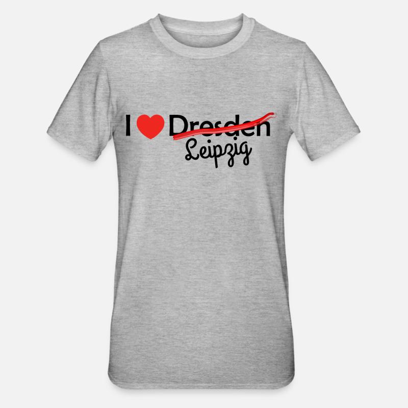 Leipzig! - T-shirt polycoton Unisexe - gris chiné