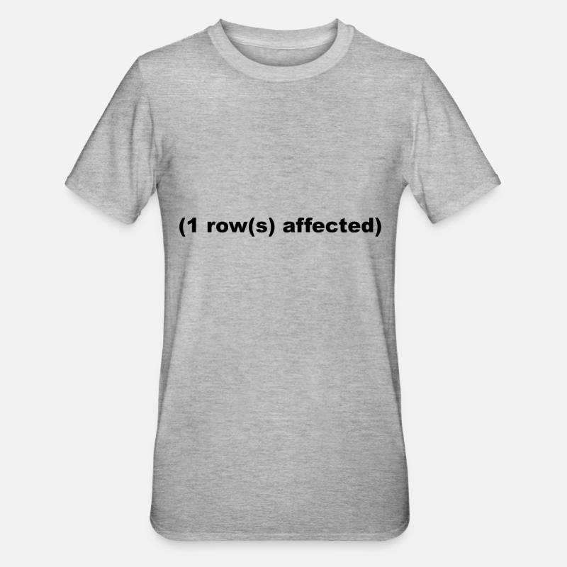 SQL Shirt - T-shirt polycoton Unisexe - gris chiné