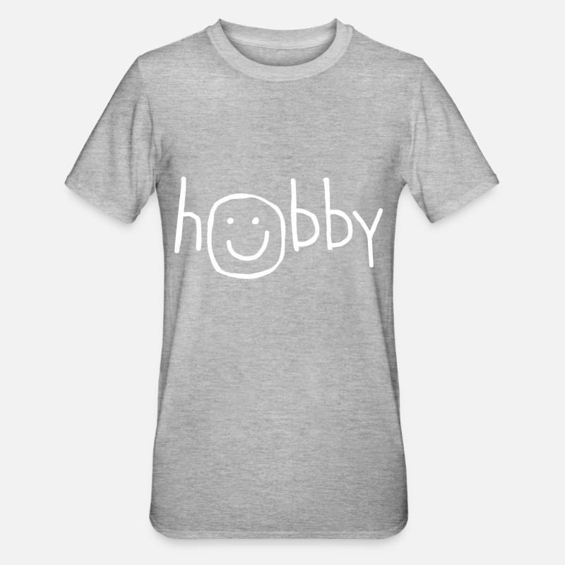 Hobby Smile Freizei Activity - Unisex Polycotton T-Shirt - heather grey