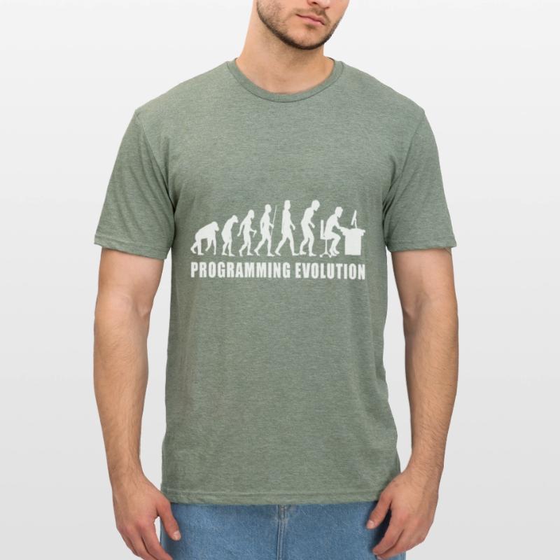 évolution de la programmation bogues de codage de code informatique T-shirt polycoton Unisexe