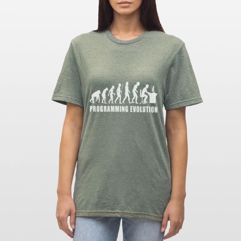 évolution de la programmation bogues de codage de code informatique T-shirt polycoton Unisexe