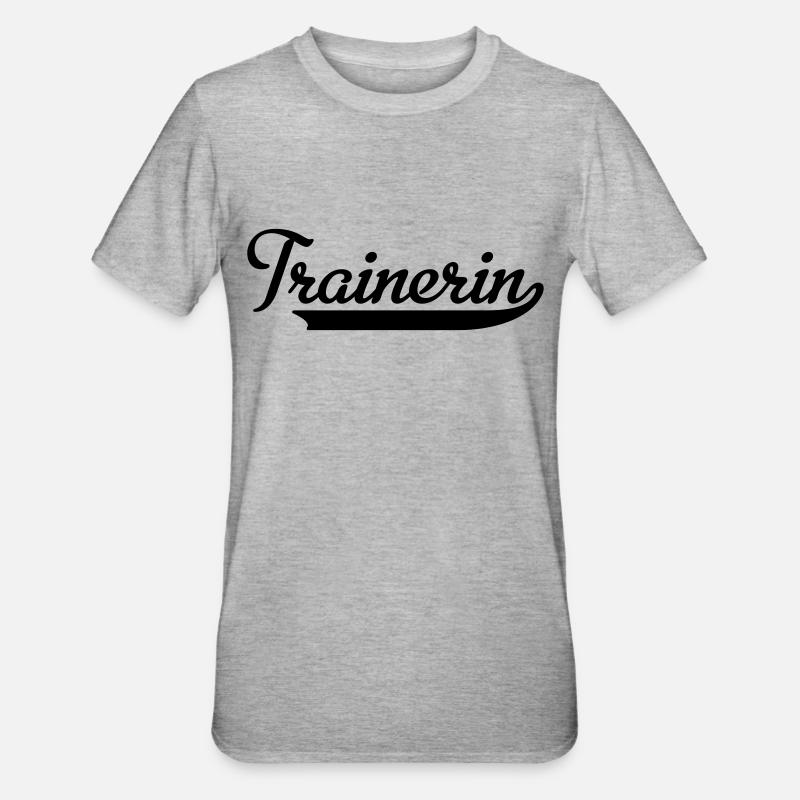 Trainerin - Unisex Polycotton T-Shirt - Grau meliert