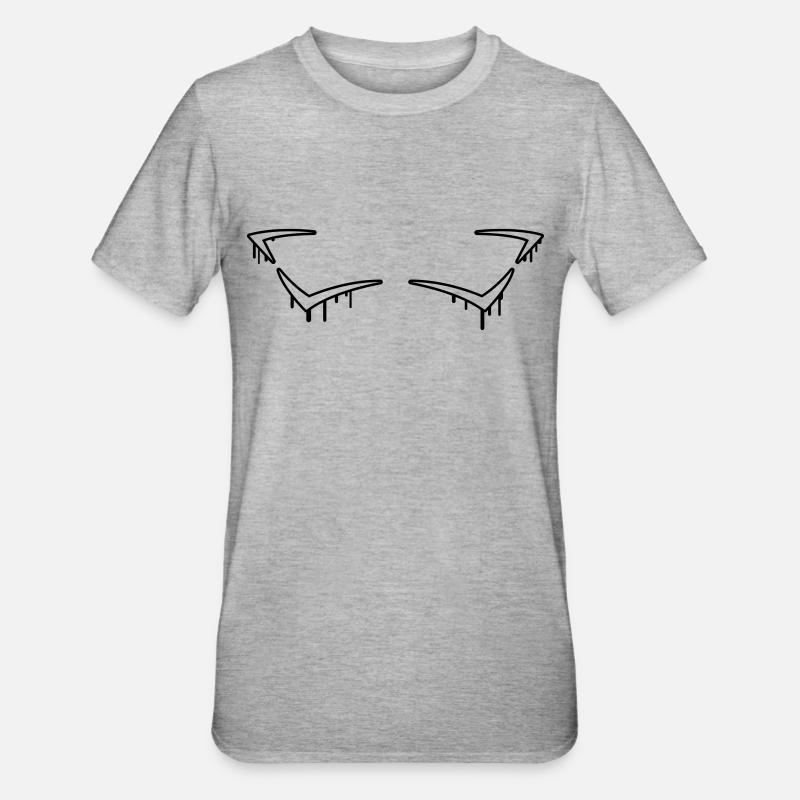 Graffiti Frame - T-shirt polycoton Unisexe - gris chiné