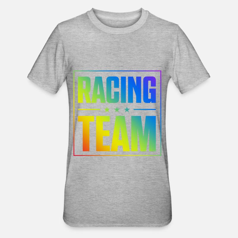 Équipe de course - T-shirt polycoton Unisexe - gris chiné