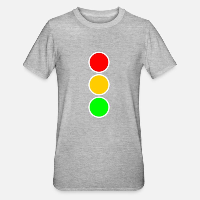 Feu de circulation 01 - T-shirt polycoton Unisexe - gris chiné