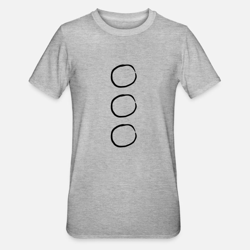 Choose Circles - T-shirt polycoton Unisexe - gris chiné