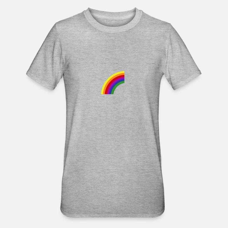 Rainbow - Unisex Polycotton T-Shirt - heather grey