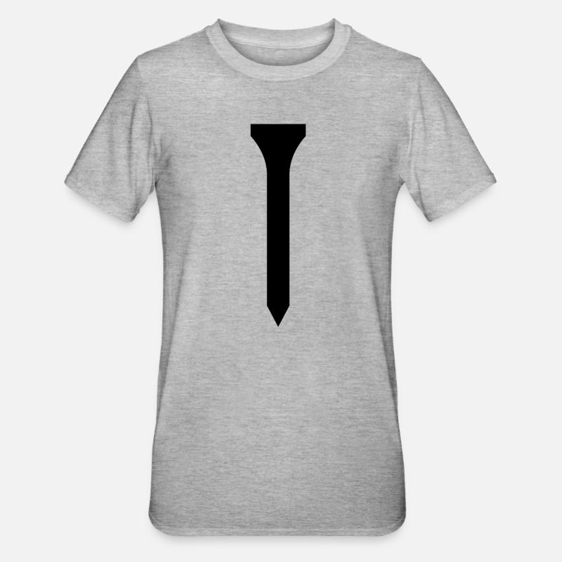 Golf Tee - T-shirt polycoton Unisexe - gris chiné