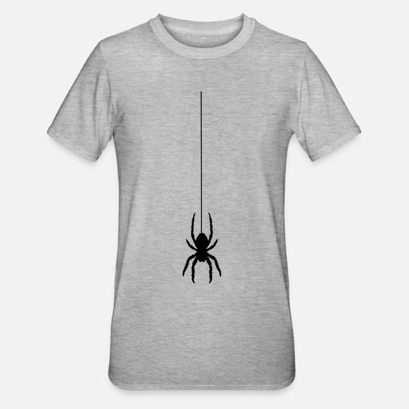Araignée - T-shirt polycoton Unisexe - gris chiné