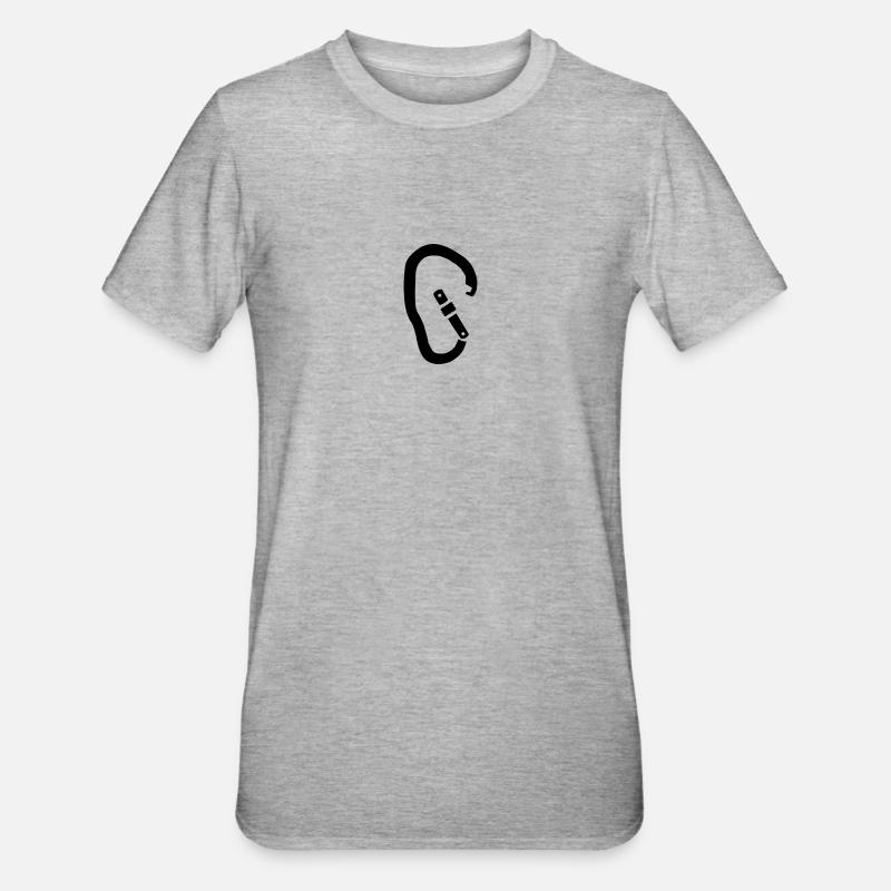 HMS Karabiner - Unisex Polycotton T-Shirt - Grau meliert