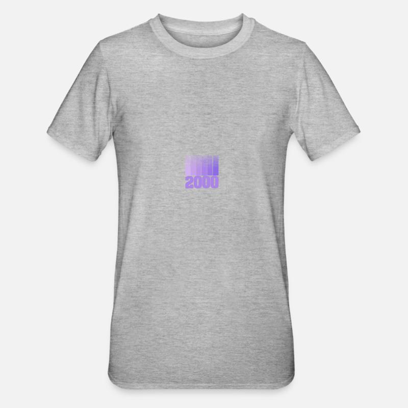 2000 2000 - Unisex Polycotton T-Shirt - Grau meliert