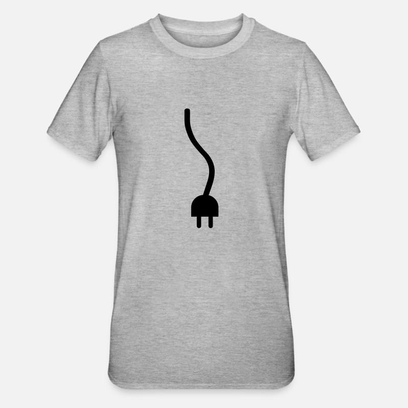 Câble - T-shirt polycoton Unisexe - gris chiné