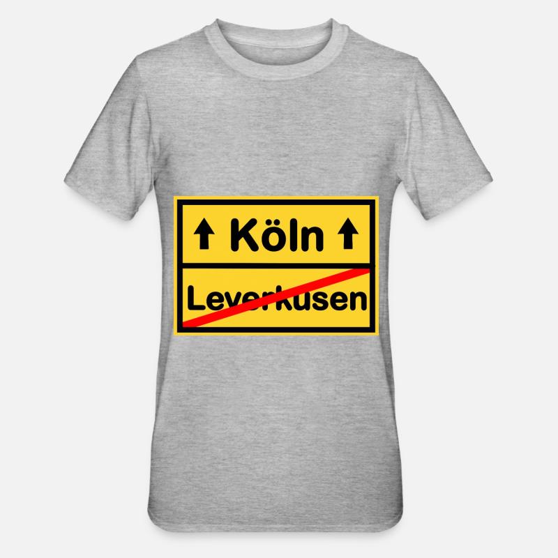 Nummer eins Köln - Unisex Polycotton T-Shirt - Grau meliert