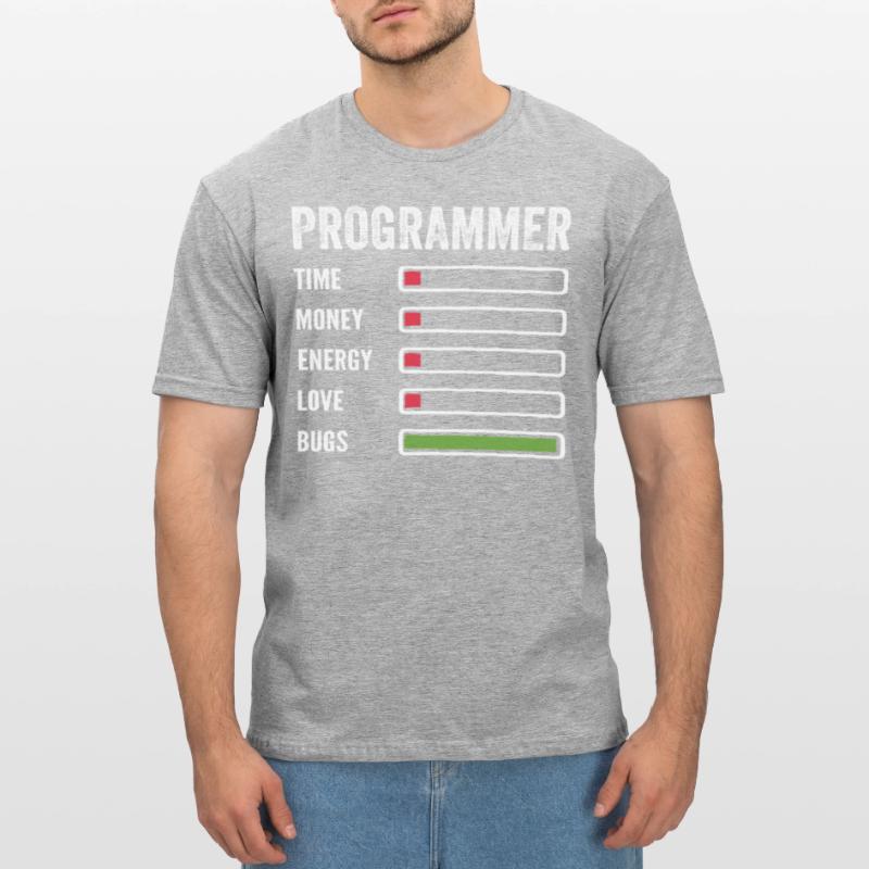 développeur humour programmeur codeur code T-shirt polycoton Unisexe