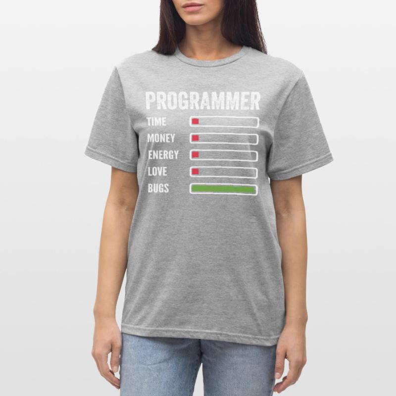 développeur humour programmeur codeur code T-shirt polycoton Unisexe