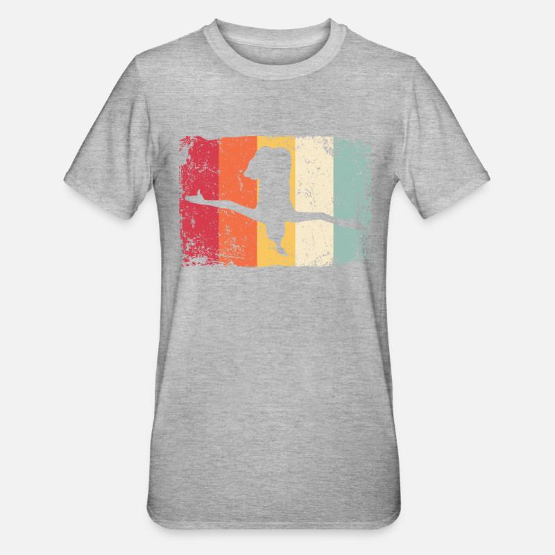 Plongée Plongée Plongée synchronisée - T-shirt polycoton Unisexe - gris chiné
