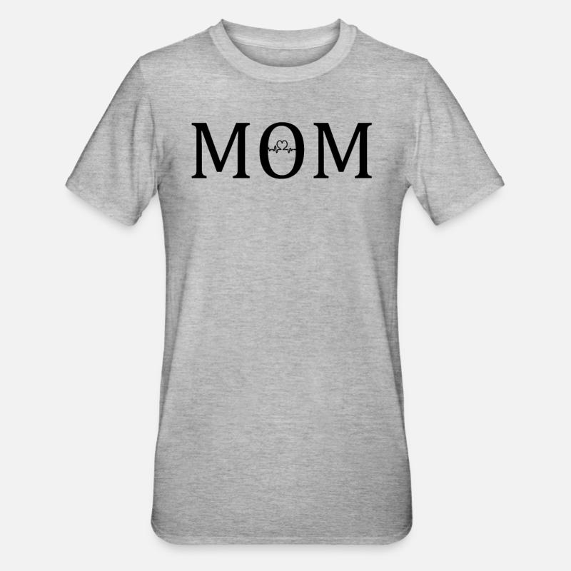 Mama - Unisex Polycotton T-Shirt - Grau meliert