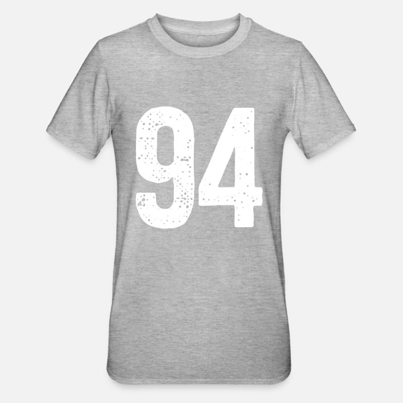 94 Numéros Blanc - T-shirt polycoton Unisexe - undefined