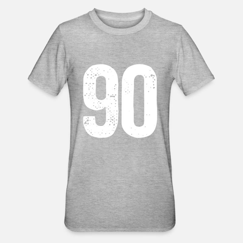 90 numéros blancs - T-shirt polycoton Unisexe - undefined