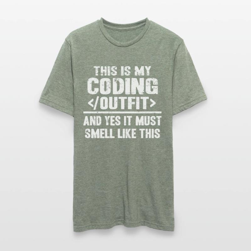 This Is My Coding Outfit Funny Programmer Gift Unisex Polycotton T-Shirt