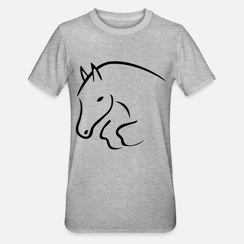 Springpferd - T-shirt polycoton Unisexe - gris chiné