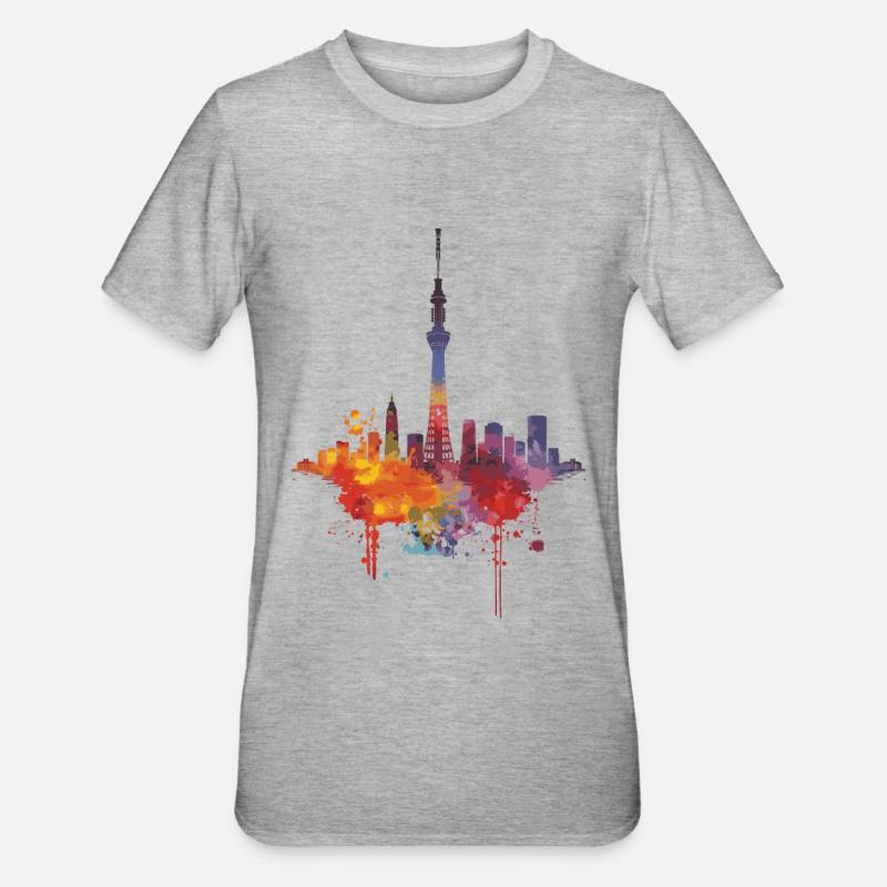 Sōka - T-shirt polycoton Unisexe - gris chiné