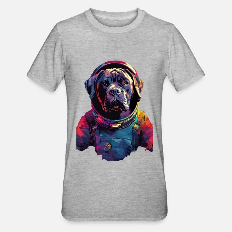 Cane Corso - Unisex Polycotton T-Shirt - Grau meliert