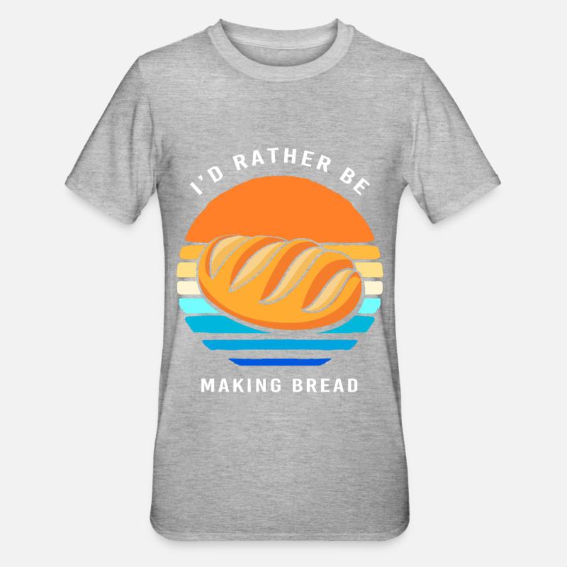 Baker Baker Baking - Unisex Polycotton T-Shirt - heather grey