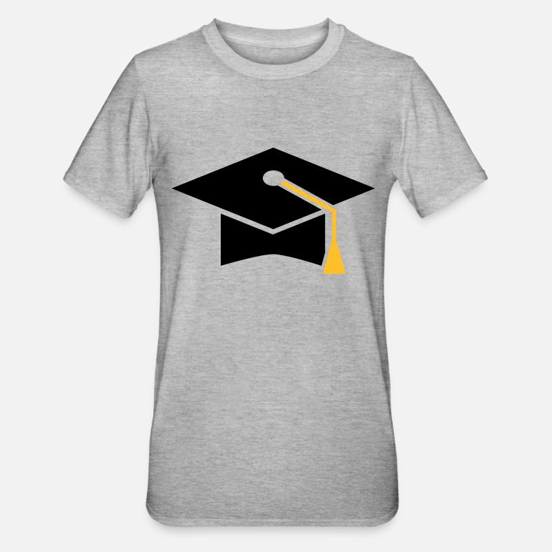 Doktorhut - Unisex Polycotton T-Shirt - Grau meliert