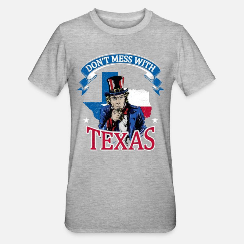 Dont Mess With Texas - T-shirt polycoton Unisexe - gris chiné