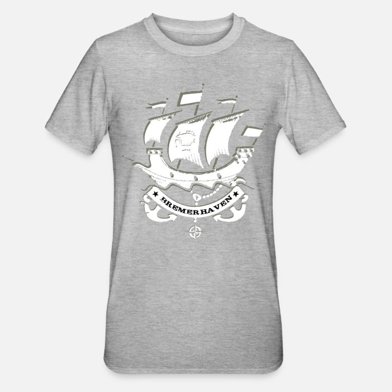 Bremerhaven - T-shirt polycoton Unisexe - gris chiné