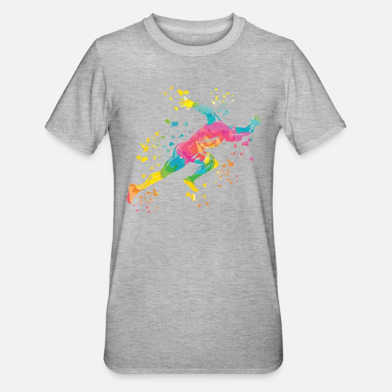 Sprinter Colorsplash Sprintender Sprint - T-shirt polycoton Unisexe - gris chiné