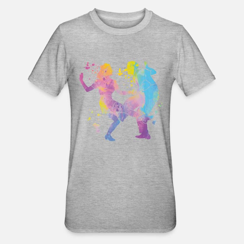 Danse Swing 60s Boogie Woogie - T-shirt polycoton Unisexe - gris chiné