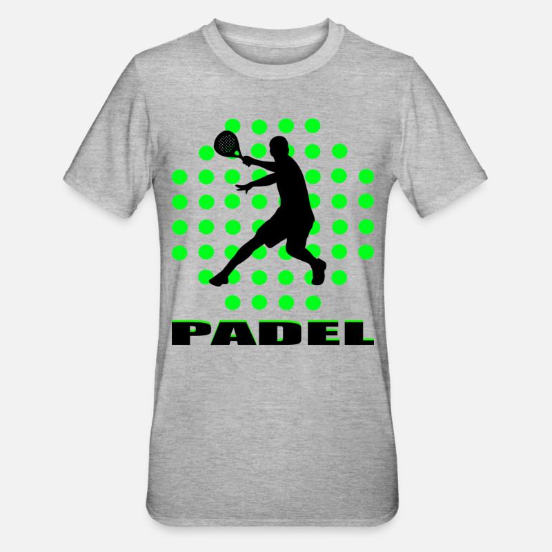 Le padel - T-shirt polycoton Unisexe - gris chiné