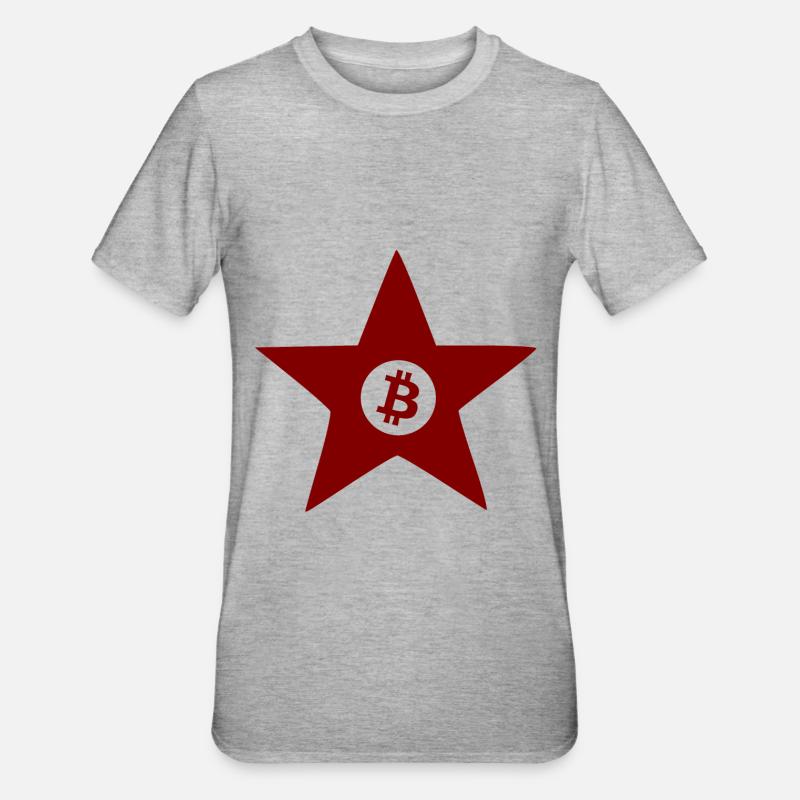 Die Krypto Revolution Bitcoin - Unisex Polycotton T-Shirt - Grau meliert