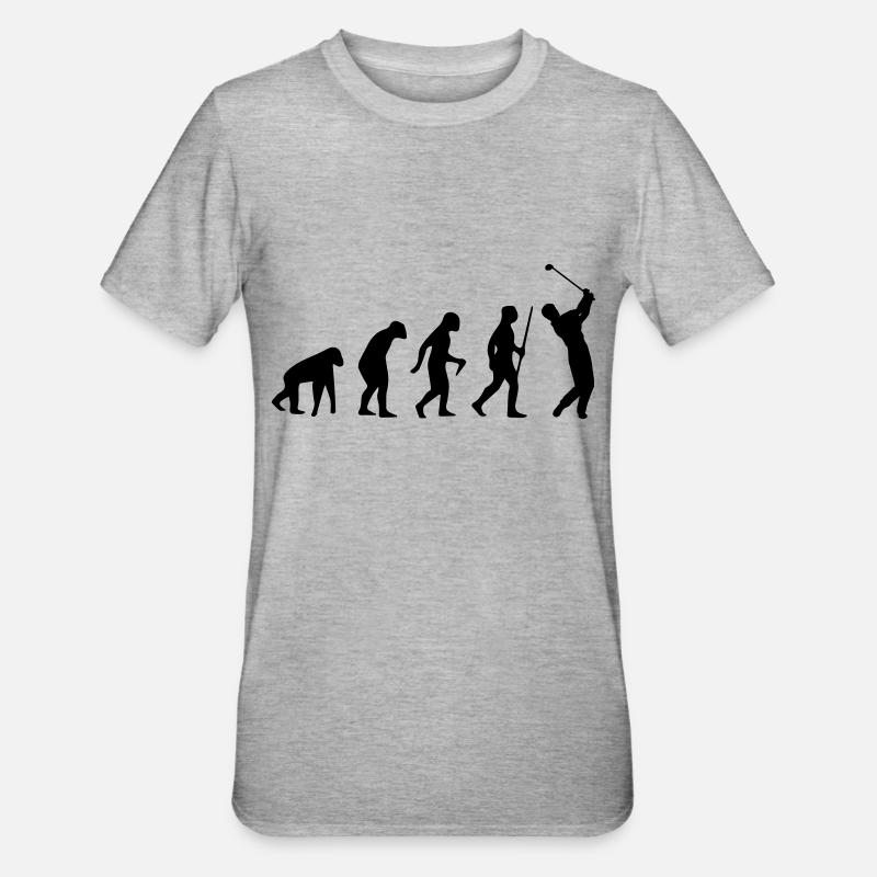 GOLF EVOLUTION - Unisex Polycotton T-Shirt - heather grey