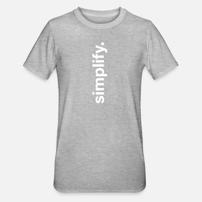 simplifier - T-shirt polycoton Unisexe - gris chiné