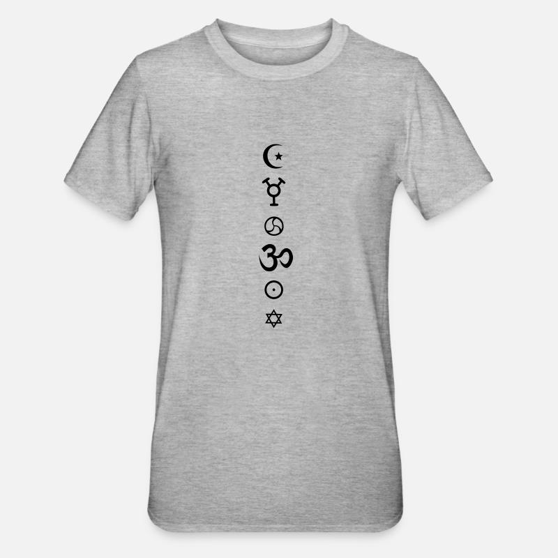 Magie Element - Unisex Polycotton T-Shirt - Grau meliert