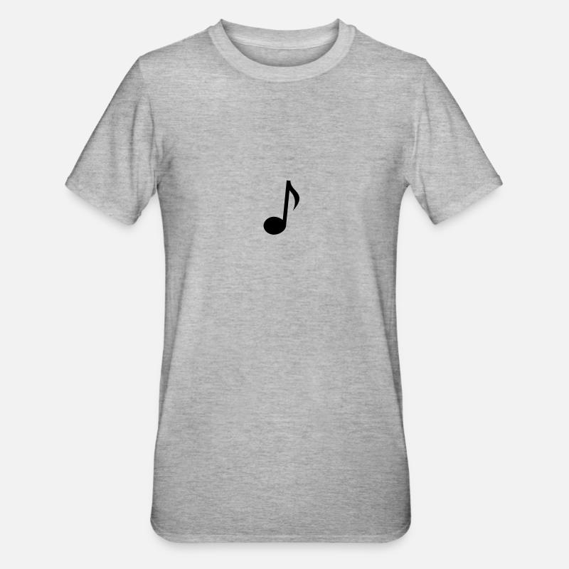 note touch musique - T-shirt polycoton Unisexe - gris chiné