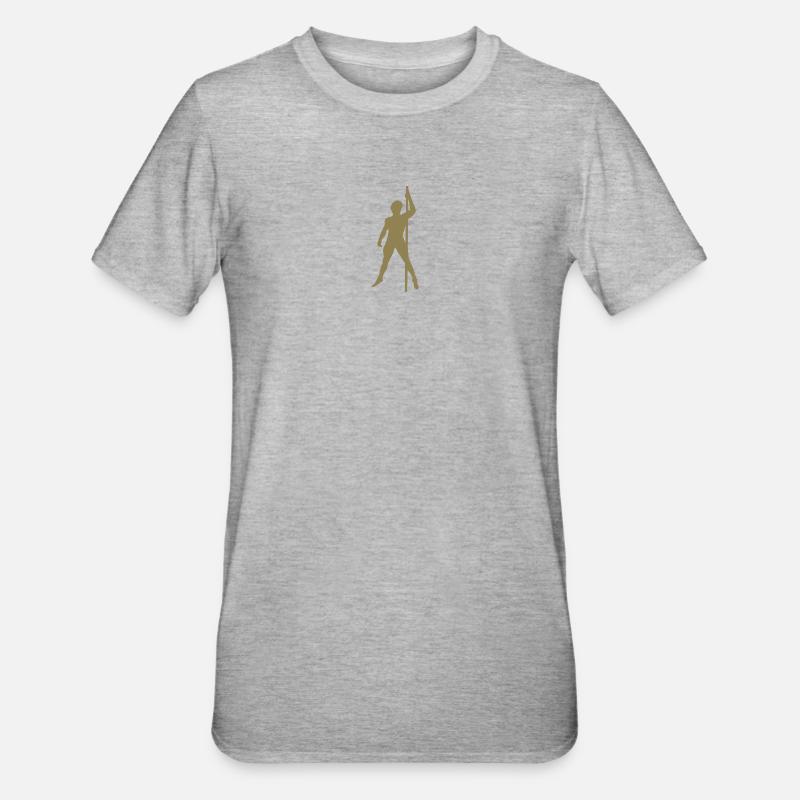 Men Silhouette Pole Dance Exotic Dance - Unisex Polycotton T-Shirt - heather grey