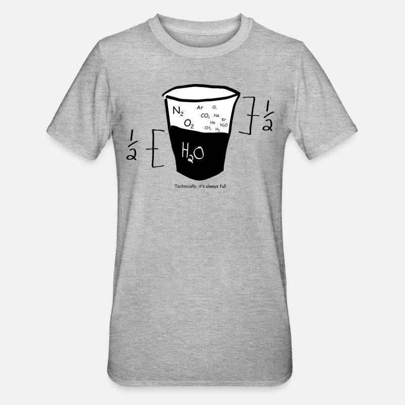 Graphique Nerd Math - T-shirt polycoton Unisexe - gris chiné