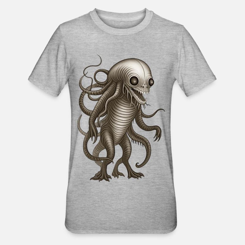 BUG #3 - dark hell - T-shirt polycoton Unisexe - gris chiné