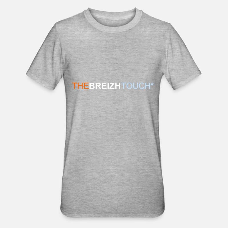 Breizh den Touch * - Unisex Polycotton T-Shirt - Grau meliert