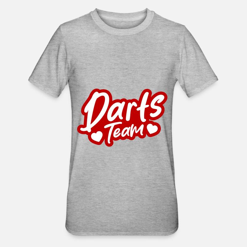 Équipe de fléchettes - T-shirt polycoton Unisexe - gris chiné