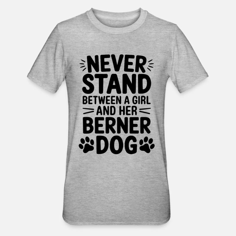 Bouvier bernois Dicton bouvier bernois - T-shirt polycoton Unisexe - gris chiné