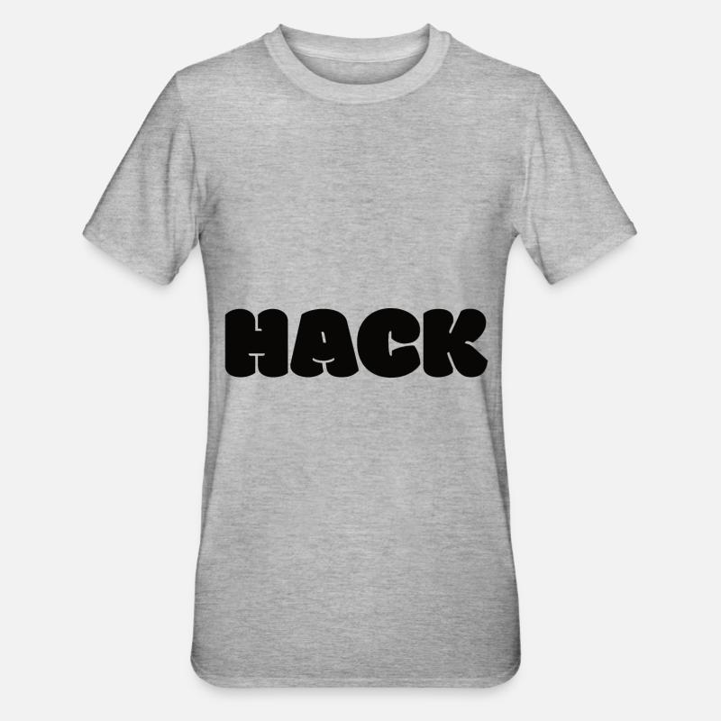 Hack Fleisch Kostüm Verkleidung Geschenkidee - Unisex Polycotton T-Shirt - Grau meliert