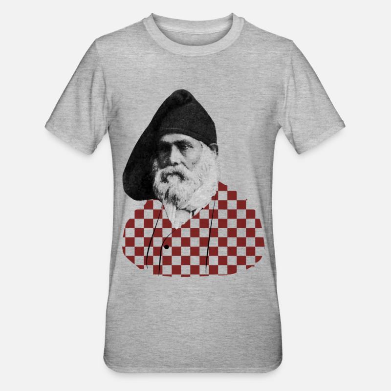 Sarde - T-shirt polycoton Unisexe - gris chiné
