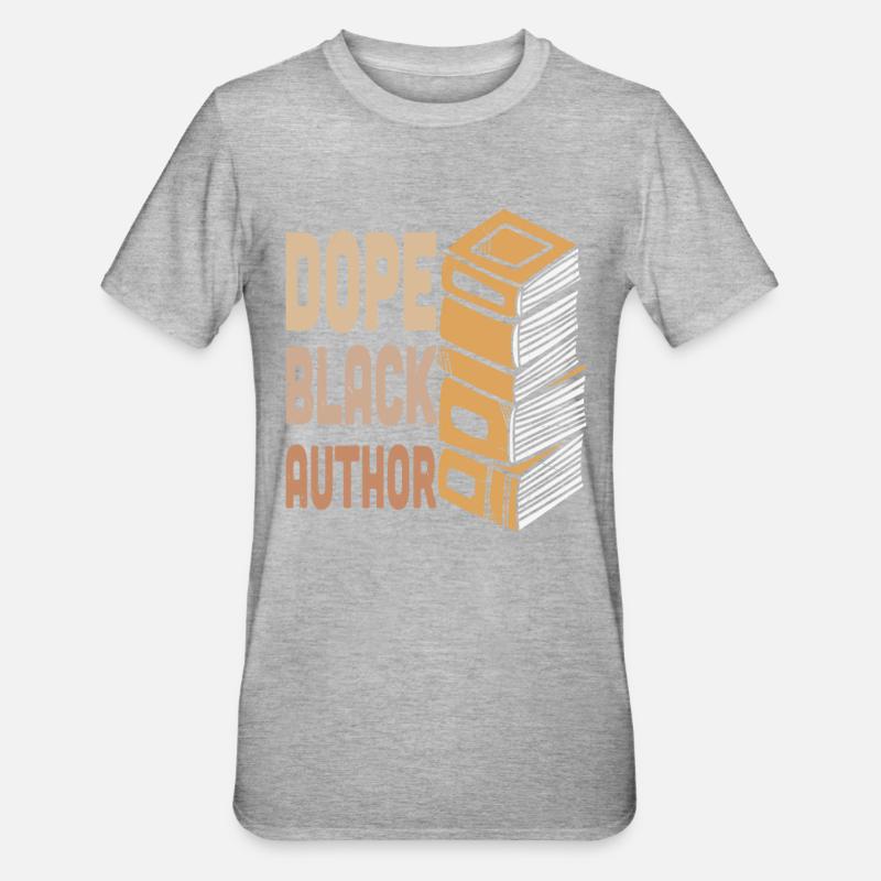 Citations d’écrivains d’auteurs noirs - T-shirt polycoton Unisexe - gris chiné